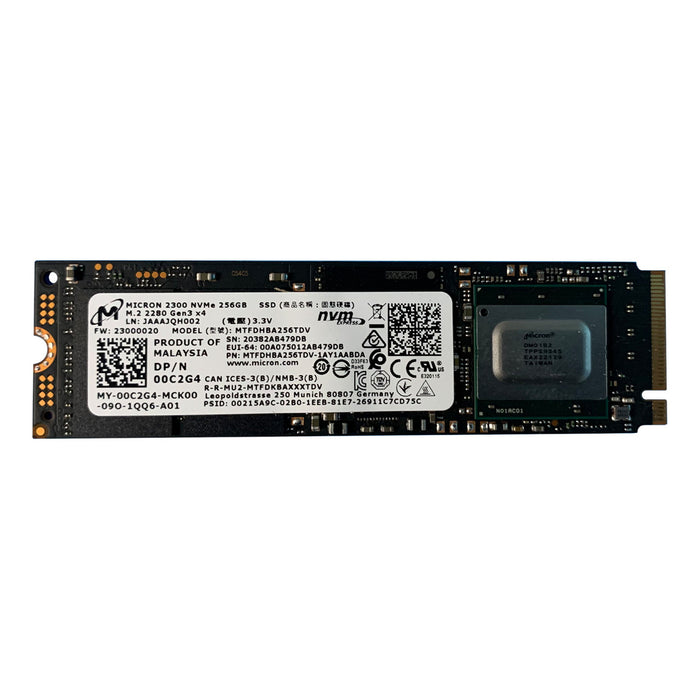 MTFDHBA256TDV Micron 2300 256GB TLC PCIe 3.0 x4 NVMe M.2 2280 SSD