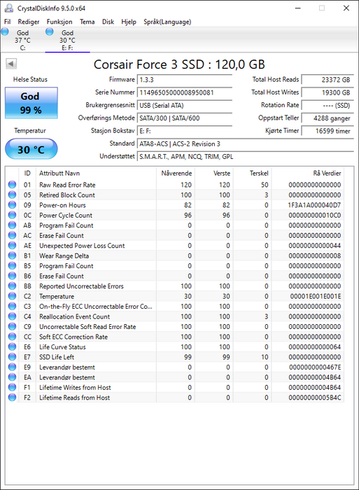 CSSD-F120GB3-BK Corsair Force 3 Series 120GB MLC SATA 6Gbps 2.5" SSD