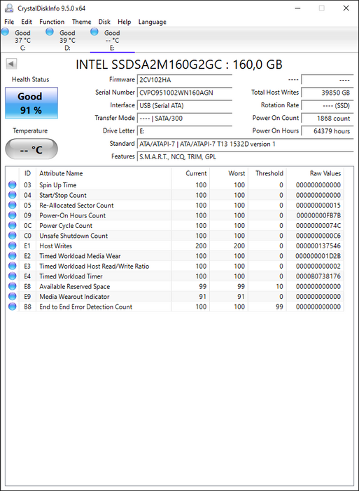 SSDSA2M160G2GC Intel X25-M Series 160GB MLC SATA 3Gbps Mainstream 2.5" SSD