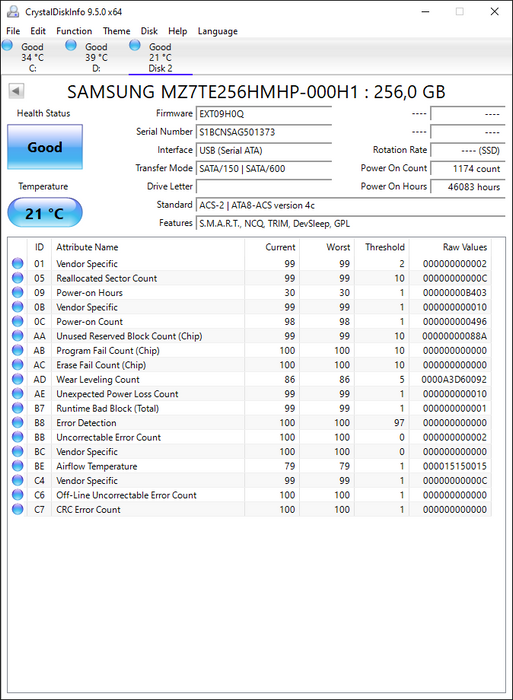 MZ7TE256HMHP-000H1 Samsung PM851 Series 256GB TLC SATA 6Gbps Extreme Performance (AES-256) 2.5" SSD