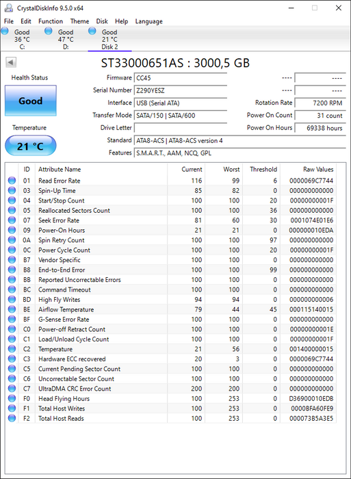 ST33000651AS Seagate Barracuda XT 3TB 7200RPM SATA 6Gbps 64MB Cache 3.5" HDD