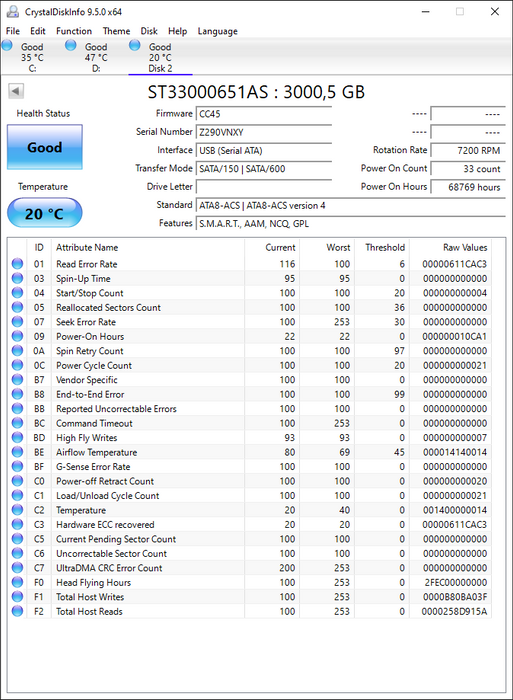 ST33000651AS Seagate Barracuda XT 3TB 7200RPM SATA 6Gbps 64MB Cache 3.5" HDD