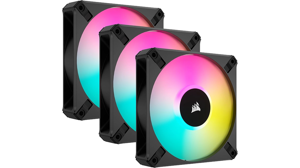 Corsair iCUE AF120 RGB ELITE Black 3-pack + RGB-hub