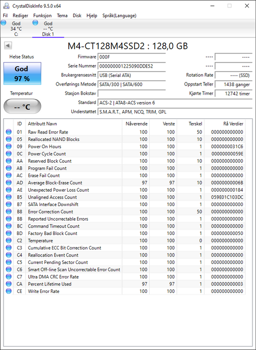 M4-CT128M4SSD2 Crucial M4 128GB MLC SATA 6Gbps 2.5" SSD