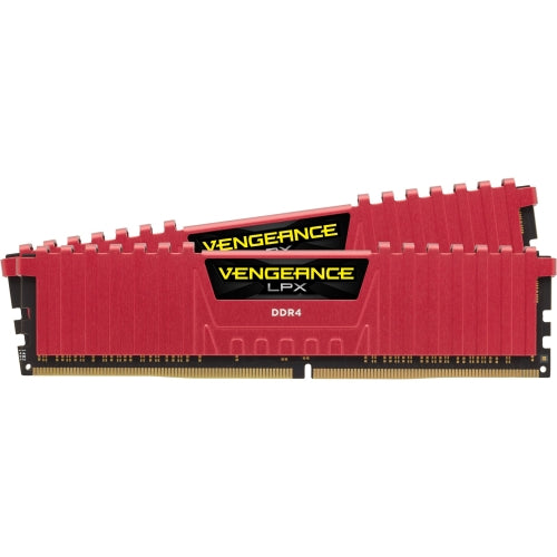 CMK16GX4M2A2133C13R Corsair Vengeance LPX Red 16GB Kit (2 X 8GB) PC4-17000 DDR4-2133MHz non-ECC Unbuffered CL13 (13-15-15-28) 288-Pin