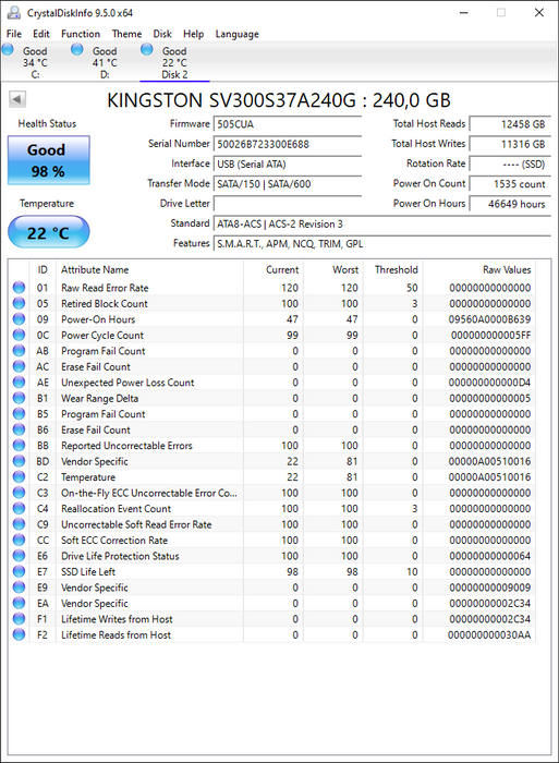 SV300S37A/240G Kingston SSDNow V300 Series 240GB MLC SATA 6Gbps 2.5" SSD
