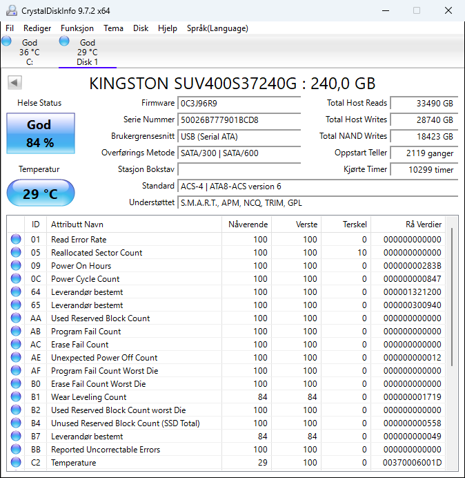 SUV400S37/240G Kingston SSDNow UV400 Series 240GB TLC SATA 6Gbps 2.5" SSD