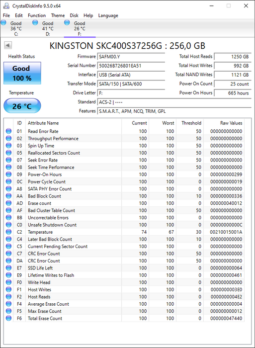 SKC400S37/256G Kingston SSDNow KC400 Series 256GB MLC SATA 6Gbps 2.5" SSD