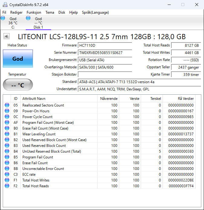LCS-128L9S-11 Lite On L9S Series 128GB MLC SATA 6Gbps 2.5" SSD