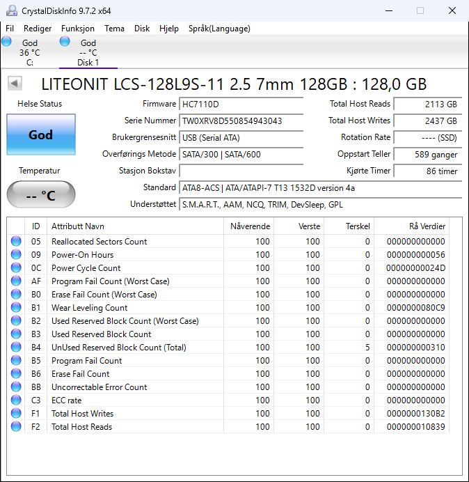 LCS-128L9S-11 Lite On L9S Series 128GB MLC SATA 6Gbps 2.5" SSD