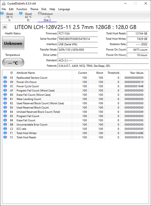 LCH-128V2S-11 Lite On ZETA Series 128GB MLC SATA 6Gbps Mainstream 2.5" SSD