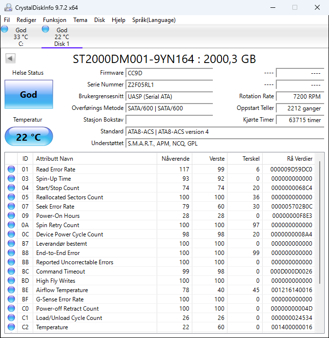 ST2000DM001-9YN164 Seagate Barracuda 2TB 7200RPM SATA 6Gbps 64MB Cache 3.5" HDD