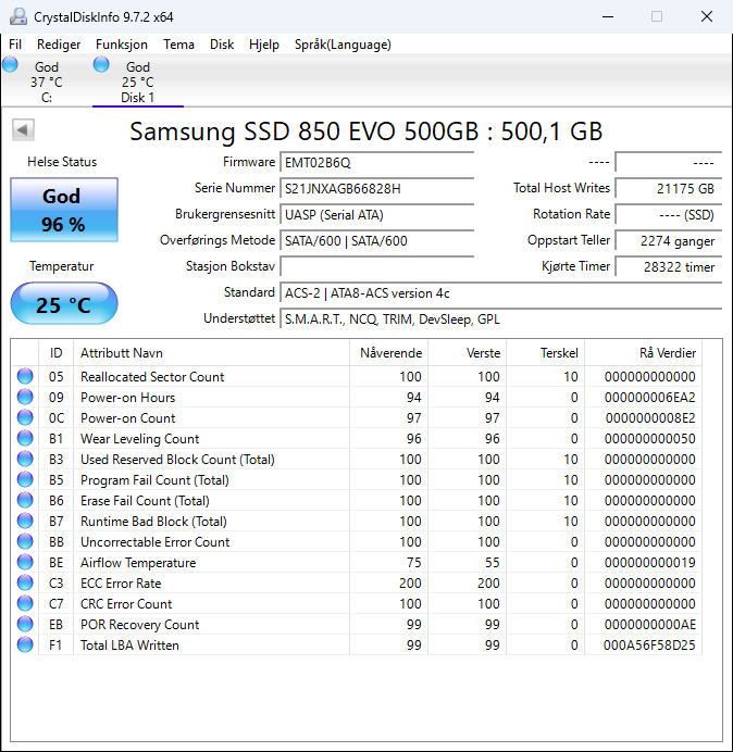 MZ7LN500 Samsung 850 EVO Series 500GB TLC SATA 6Gbps (AES-256 / TCG Opal 2.0) 2.5" SSD
