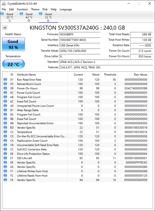 SV300S37A/240G Kingston SSDNow V300 Series 240GB MLC SATA 6Gbps 2.5" SSD
