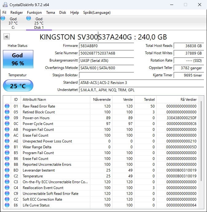 SV300S37A/240G Kingston SSDNow V300 Series 240GB MLC SATA 6Gbps 2.5" SSD