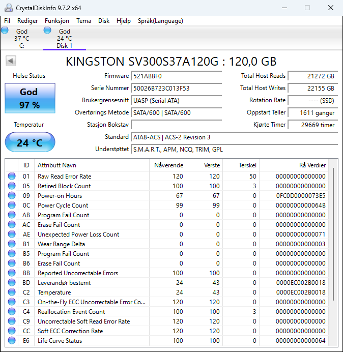 SV300S37A/120G Kingston V300 120GB MLC SATA 6Gbps 2.5" SSD
