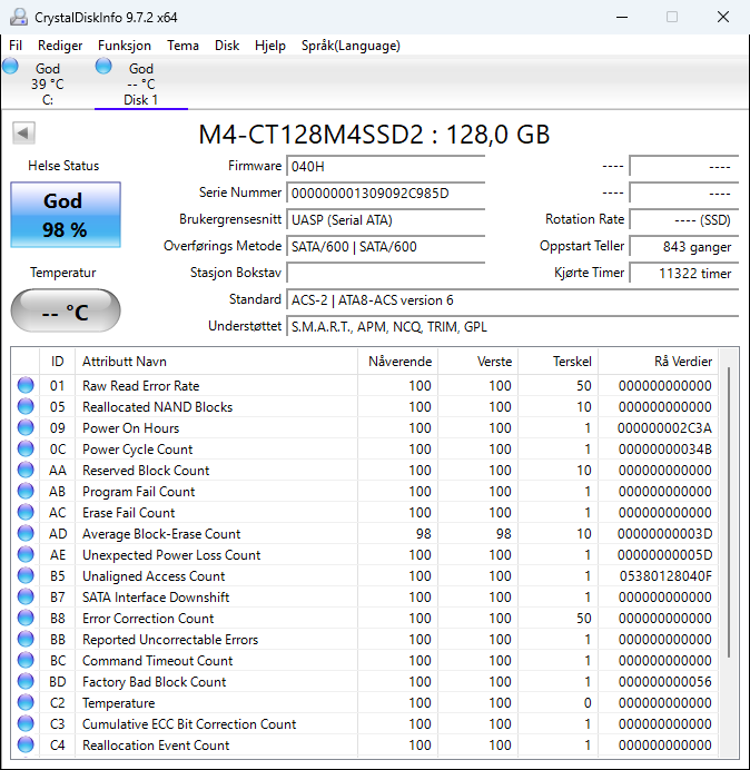 M4-CT128M4SSD2 Crucial M4 128GB MLC SATA 6Gbps 2.5" SSD