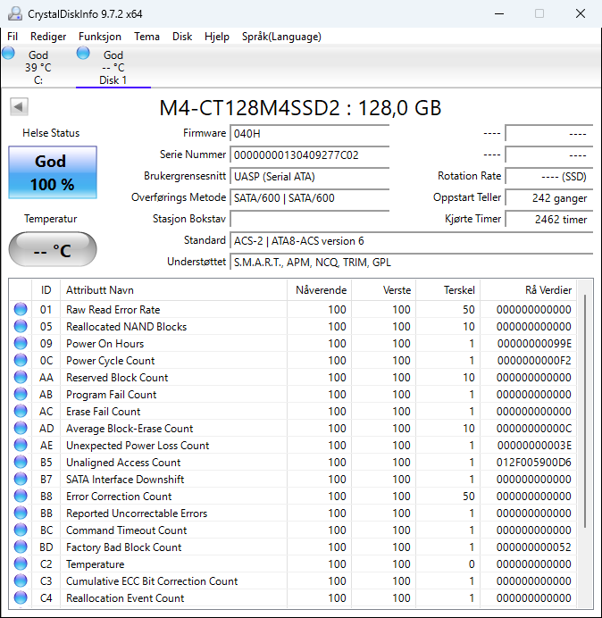 M4-CT128M4SSD2 Crucial M4 128GB MLC SATA 6Gbps 2.5" SSD