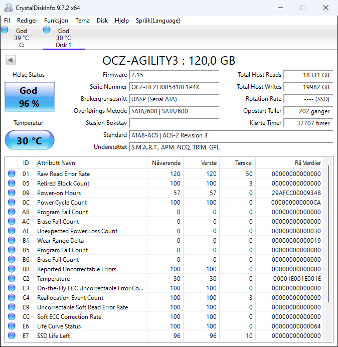 AGT3-25SAT3-120G OCZ Agility 3 120GB MLC SATA 6Gbps 2.5" SSD