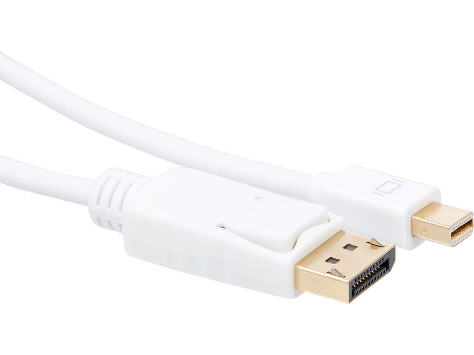iiglo MiniDP til Displayport kabel 3m (hvit)