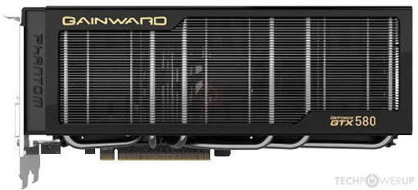 Gainward GeForce GTX 580 Phantom 3072MB PhysX