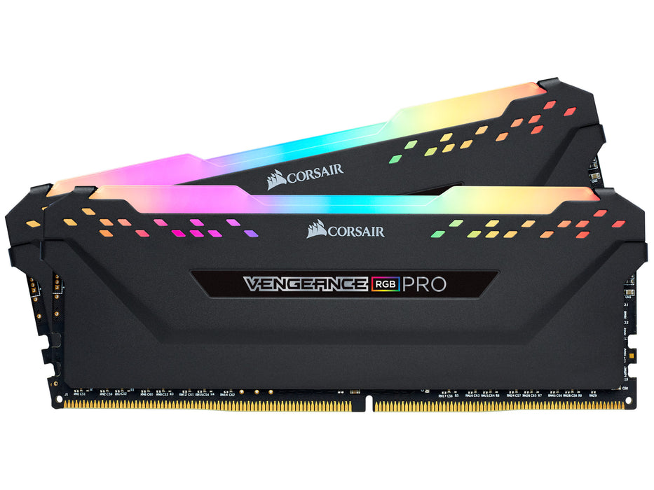 CM4X8GF3200Z22W4-KPL Corsair Vengeance RGB Pro Black 16GB Kit (2 x 8GB) DDR4-3200MHz non-ECC Unbuffered 288-pin
