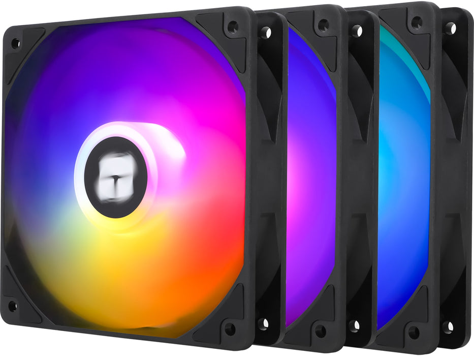 Thermalright TL-C12C-S ARGB 120mm Vifte 3-Pack (sort)