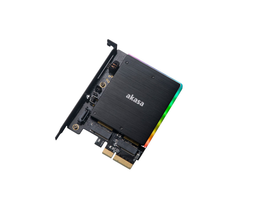 AKASA AK-PCCM2P-03 M.2 PCIe SSD and M.2 SATA SSD
