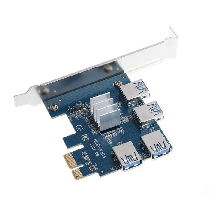 PCIe 1x Riser Card 4 USB
