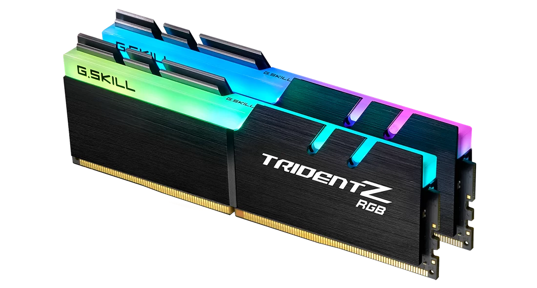 F4-3600C16D-32GTZRC G.Skill Trident Z RGB 32GB Kit (2 X 16GB) PC4-28800 DDR4-3600MHz non-ECC Unbuffered CL16 (16-19-19-39) 288-Pin