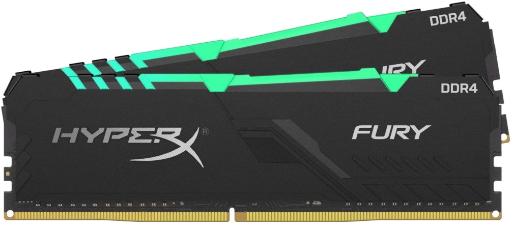 KF432C16BBAK2/16 Kingston FURY Beast RGB 16GB Kit (2 X 8GB) PC4-25600 DDR4-3200MHz non-ECC Unbuffered CL16 288-Pin