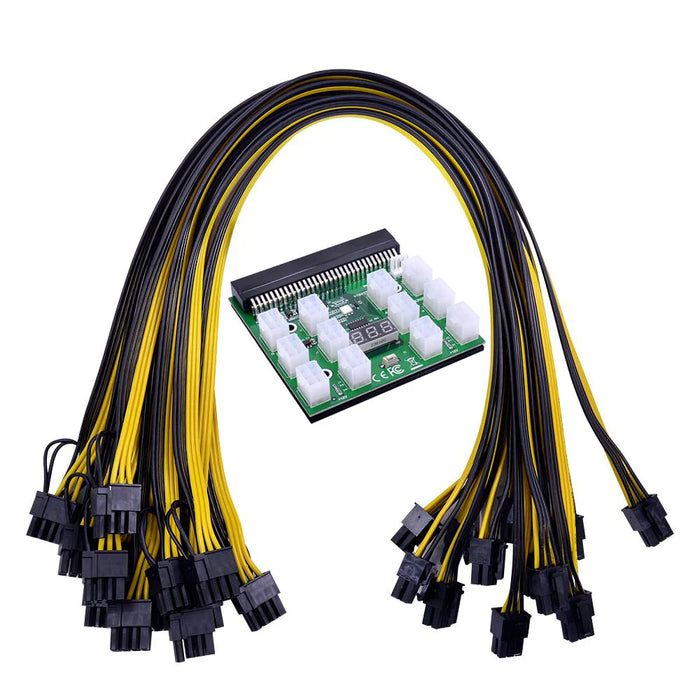 HP HSTNS-PL11 1200W PSU with breakoutboard and 12x 6+2-pin PCIe