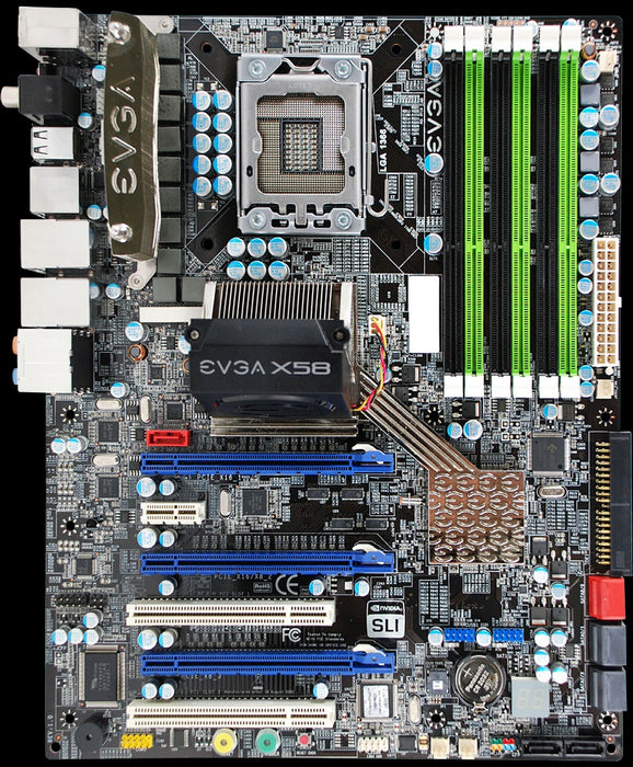 Evga X58 SLI - LGA1366 + Intel Xeon W3540 2.93GHz - LGA1366 + 12GB DDR3 1600Mhz + Kjøler