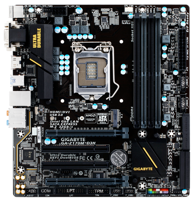 Gigabyte GA-Z170M-D3H - LGA1151-1