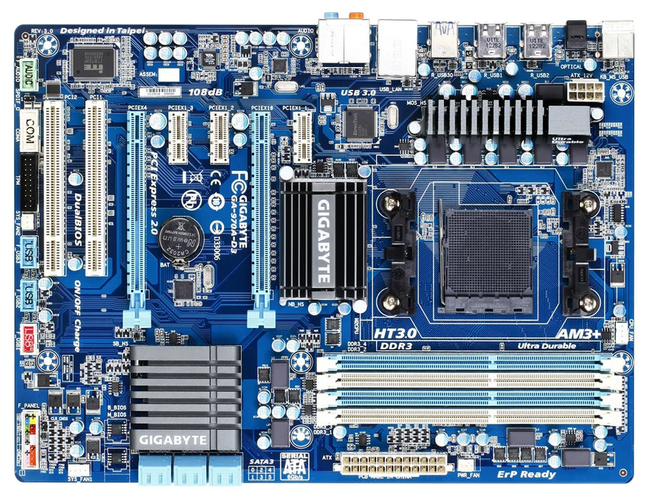 Gigabyte GA-970A-D3 Rev3, Socket-AM3+