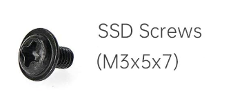 4x SSD Screws (M3x5x7)
