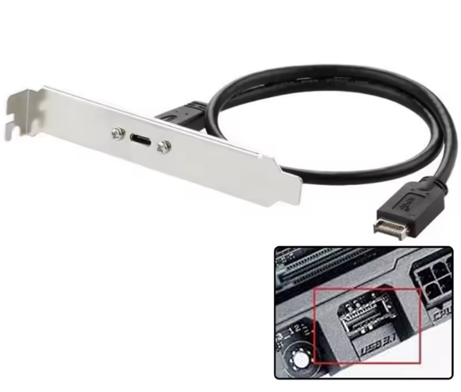 USB 3.1 Front Panel Header Type-E To Type-C