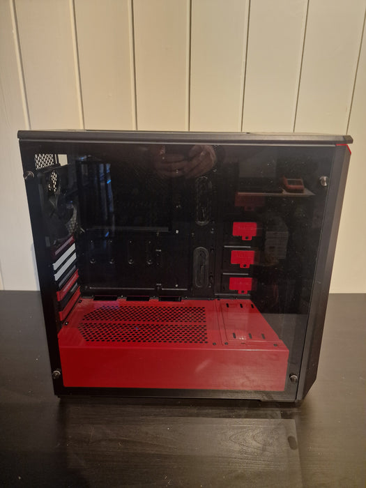 Phanteks Eclipse P400S Glass rød/svart