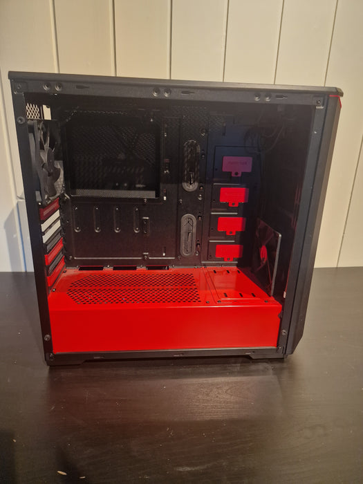 Phanteks Eclipse P400S Glass rød/svart