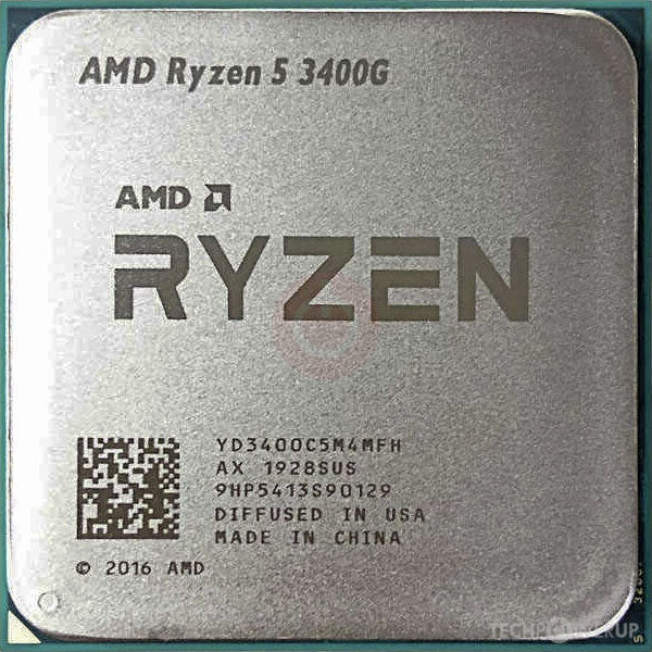 AMD Ryzen 5 3400G 3.70GHz - AM4