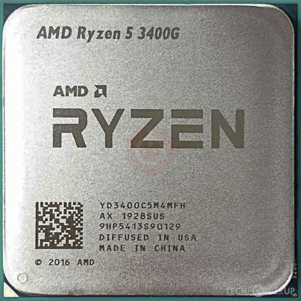 AMD Ryzen 5 3400G 3.7GHz - Socket AM4