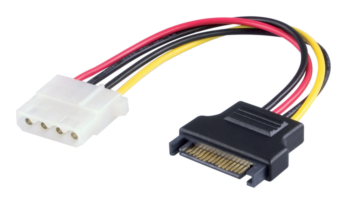 SATA 15-pin til 4-pin Molex