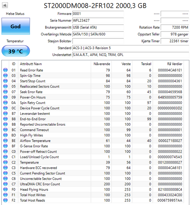 Seagate BarraCuda 2TB 3.5'' HDD