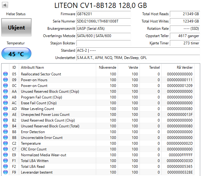 CV1-8B128 Lite On CV1 Series 128GB MLC SATA 6Gbps High performance M.2 2280
