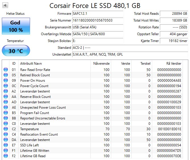Corsair Force Series LE 480GB 2.5" SSD