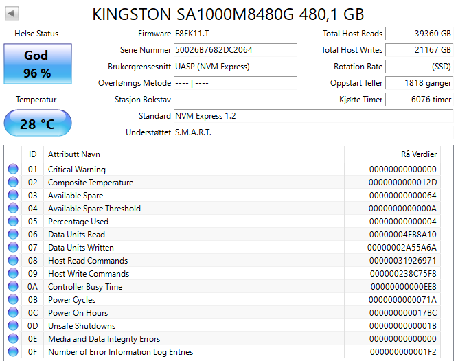 SA1000M8/480G Kingston A1000 Series 480GB TLC PCI Express 3.0 x2 NVMe M.2 2280