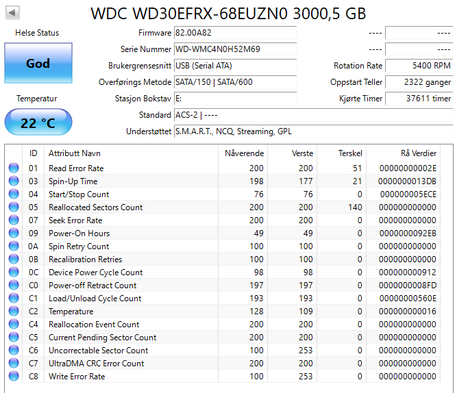 WD Red 3TB 3.5" NAS HDD