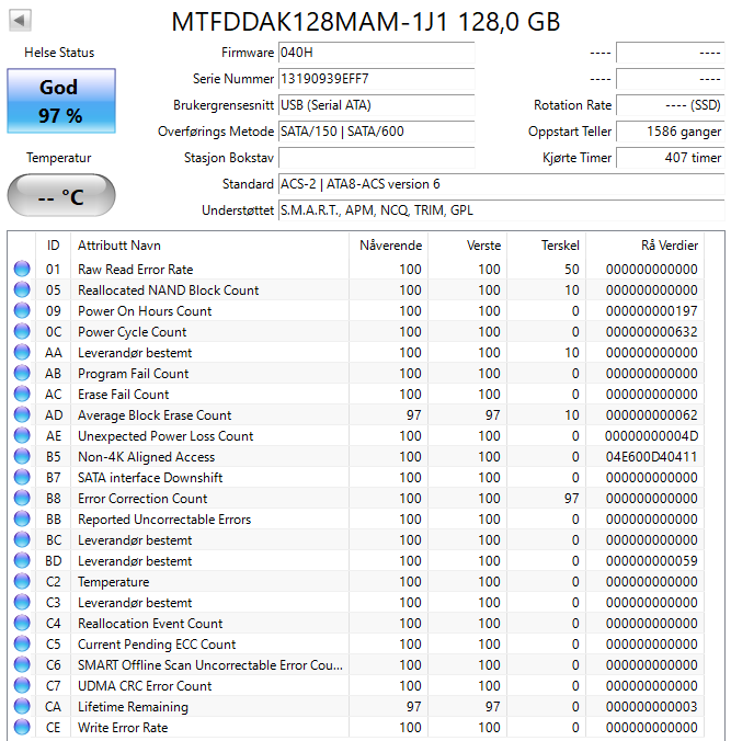 MTFDDAK128MAM-1J1 Micron RealSSD C400 128GB MLC SATA 6Gbps 2.5" SSD