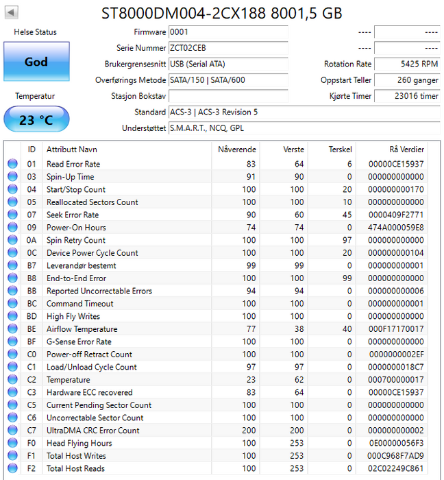 ST8000DM004 Seagate Desktop HDD 8TB 7200RPM SATA 6Gbps 128MB Cache 3.5" HDD