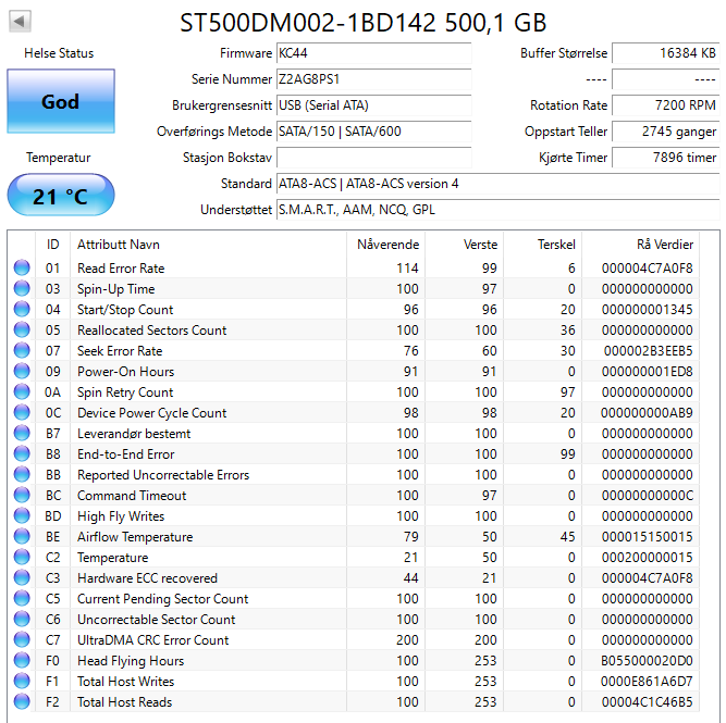 ST500DM002-1BD142 Seagate Barracuda 500GB 7200RPM SATA 6Gbps 16MB Cache 3.5" HDD